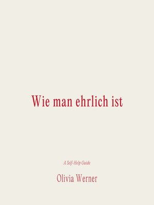 cover image of Wie man ehrlich ist